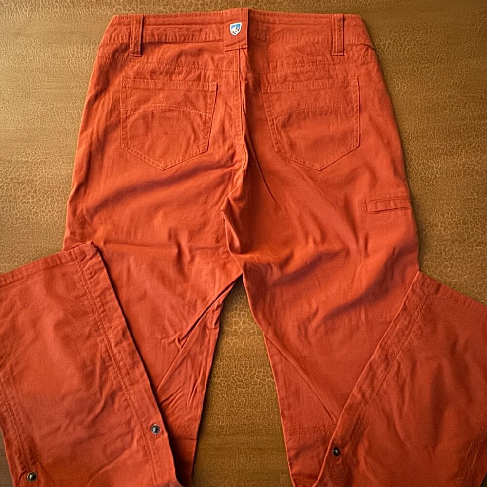 NWOT Kuhl Hiking Legendary Pants Splash Metro Orange - Size 6 Regular - Picture 3 of 5